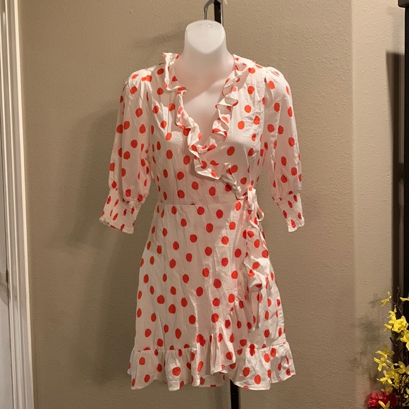 RIXO x Target Women’s RED POLKA DOT WRAP DRESS NWT size XXS - Picture 2 of 5
